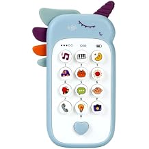 Cute Animal Pretend Play Kids Toy Phone - Interactive Musical Learning Smartphone with Buttons & Animal Sounds, Educational Role Play Gift for Boys Girls