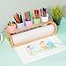 EHERDM Tabletop Paper Roll Dispenser Kids Art Easel with Five Pencil Holder Cups and Paper Rolls (15