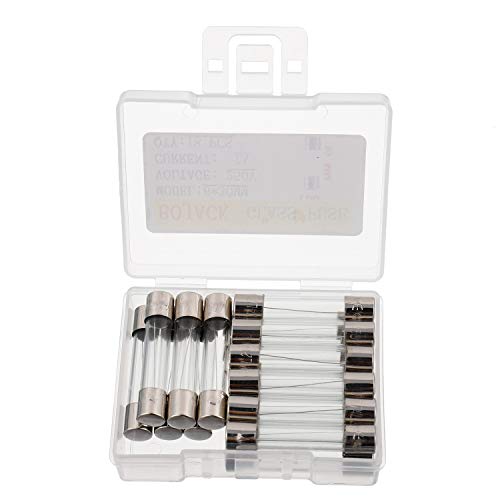 Image of BOJACK 6x30mm 7 A 7 amp 250 V 0.24x1.18 Inch Volt F7AL250V Fast-Blow Glass Fuses(Pack of 18 Pcs)