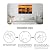 8 Pack Art Acoustic Panels Sound Absorbing Panels, 48x32 Inches Longhorns Sunset Decorative Acoustic Wall Panels Soundproofing Acoustic Panels