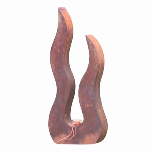 Jardinex Déco Flamme métal rouillé - Rouille 82 cm