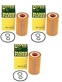 Set 3 Engine Motor Oil Filter Kits For Benz E250 GLK250 ML250 Sprinter 2.1