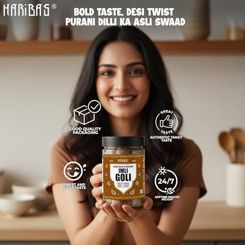 Image of HARIBAS Imli Laddu 300gms Tasty Natural Digestive Candy Pops /Churan Goli