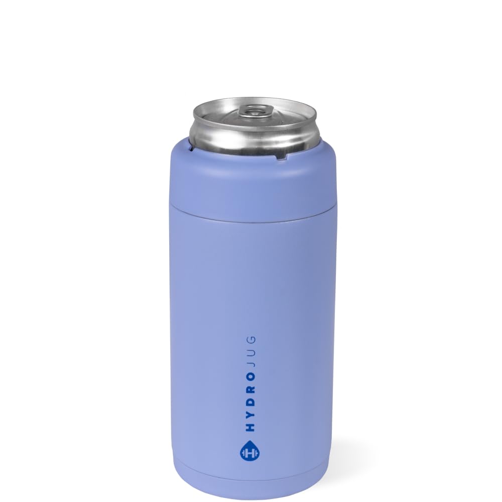 HydroJug Slim Can Cooler 12 oz, Stainless Steel Can Holder, Peri