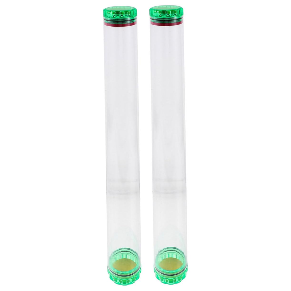 BIUDECO Transparent Fishing Float Tubes with Built-in Sponge Lightweight Portable Float Storage Tubes Fishing Bobber Organizer for River Accessories