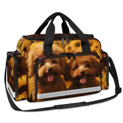 GzLeyigou First Aid Bags Empty, Bald Dog Emergency Bag First Aid Kit Multiple Compartment Kit Carrier On Call Trauma Bag For Paramedics Emergency Medical Supplies Kit