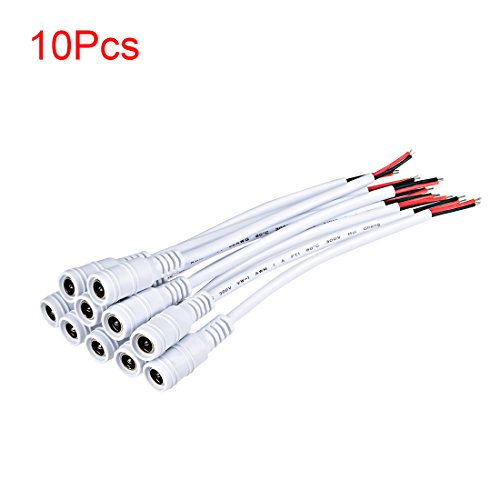 Conector DC hembra con cables pigtail 15cm 10 piezas miniatura 3