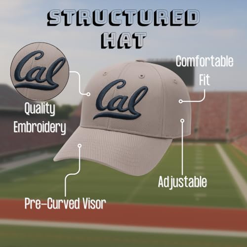 Gorra deportiva azul ajustable con logo bordado miniatura 4