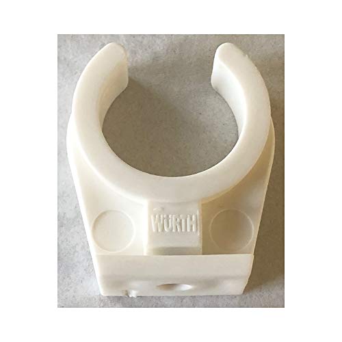 Preisvergleich Produktbild Würth Rohrclip Kunststoffrohrschelle für Kupferrohr Ø 20-22mm einfach, Höhe 37mm, Kunststoff Rohr Schelle für Kupferrohr, Kunststoffrohr, Rohr