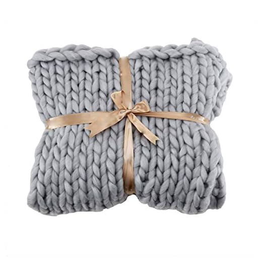 Stickad Garnfilt Bastant Soffa Filt Yogamatta Kabel Tjock Stickad Varm Stickning Överkast Mjuk För Husdjur Säng Stol Matta Dekor Gåva (Color : Gray, Size : 120x180cm)