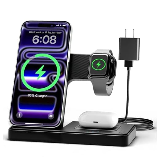 GETPALS Wireless Charger iPhone Charging Station for Apple Multiple Devices