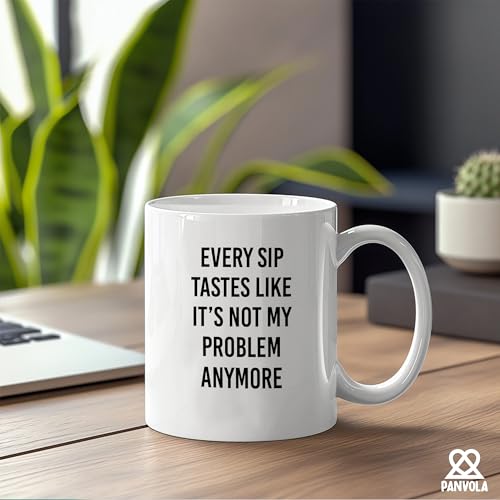 Taza de cerámica blanca 11 onzas Panvola miniatura 6