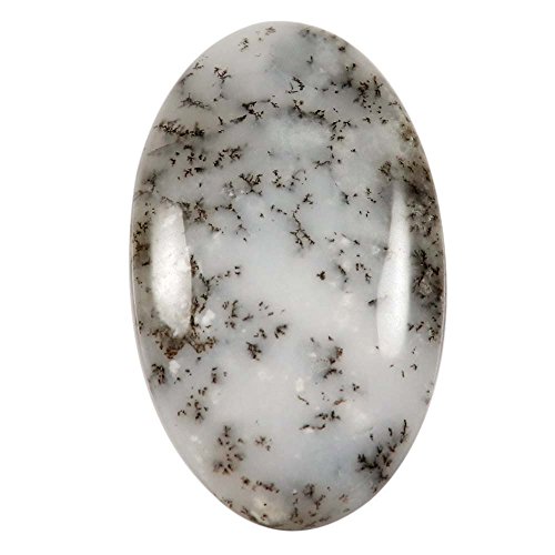 Cabochon ovale en pierre naturelle authentique de 52,6 carats pour bijou d'exception