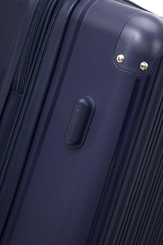 Luggage Set 3 Piece 100% PP Heavy Duty Hardside Expandable Suitcase Set with TSA Lock Double Spinner Wheels (Blue)4