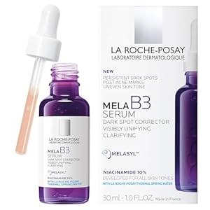 La Roche-Posay Mela B3 Serum, Dark Spot Corrector With Anti-Aging Melasyl + 10% Niacinamide, Discoloration Correcting Serum for Sun Spots, Age Spots & Post-Acne Marks, Long-Lasting Results, 30ML