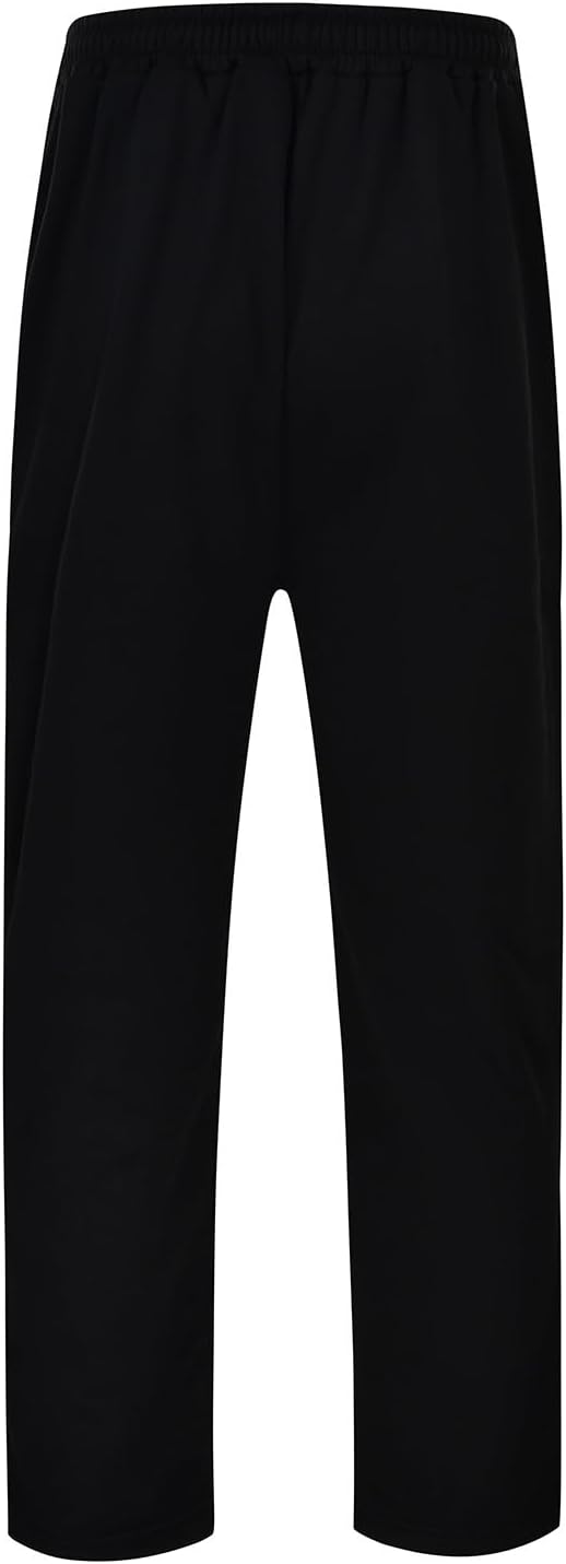 Men's Winter Fall Wide Leg Sweatpants Baggy Fleece Fleece Lined Open Leg Track Pants Comfy Yoga Loose Fit Casual Cozy