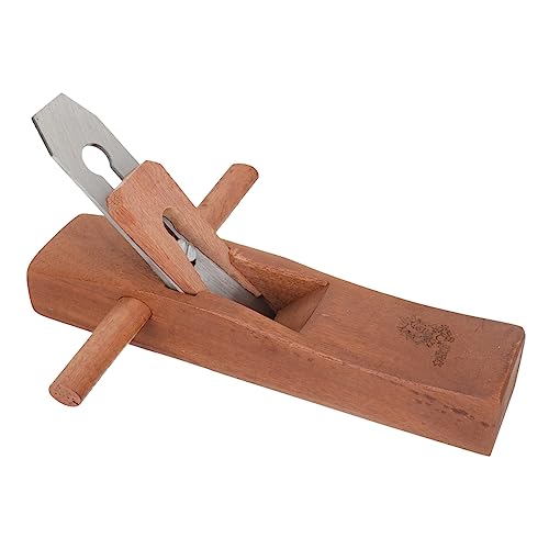 LIFKOME Pialla Manuale in Legno di Palissandro 280mm Doppia Lama in Acciaio Temprato, Utensile Portatile per Lavorazione Legno e Falegnameria, Strumento per Rifinitura e Lucidatura Artigianale