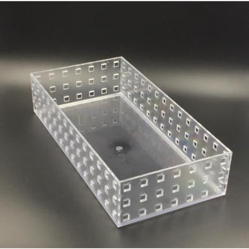 2 Bandejas Organizadora Multiuso Acrílico Empilhável 28x14cm