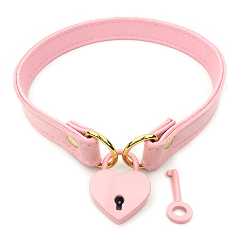 Padlock Collar Necklace Lolita Collar Cat Kitty Velvet Necklace (M, 18)
