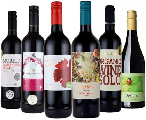 （14:30時点） 【オーガニックワイン 飲み比べ】神田商店 赤ワイン ６本 セット 750ml コラム入り セット まとめ買い セット売り