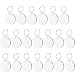 Sublimation Blanks Keychains Christmas Ornaments Pendants Keyrings Charms for DIY, rund, Small