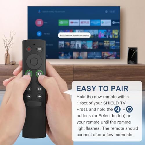 Voice Search Remote Compatible with Shield TV – Works with 2015/2017/2019 Models – Android Remote with Customizable Menu Buttons — view 3