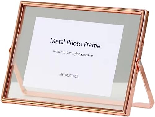 RYAKOIM フォトフレーム 額縁 写真立て おしゃれ フレーム 写真たて 透明ガラスフォトフレーム スクエア写真立て 卓上フォトフレーム 金属フレーム 卓上展示ピクチャー 北欧風 飾り物 証明書 写真入れ ポスター インテリア飾り 感謝状 賞状額縁 記