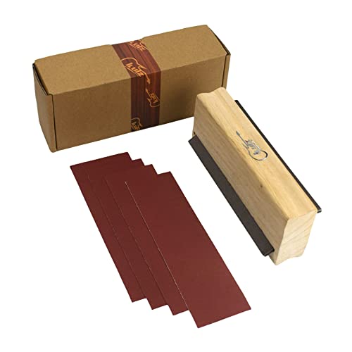 Iluiz Guitar Fret End Dressing File With 35/90 Degree And 600 1000 Grit Sandpaper Professional Fret End Bressing Fret Beveling File For Fret Crown End Bevel Luthier Tool #TOP6