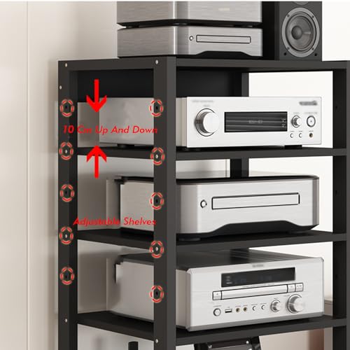 Support audio avec roulettes pour éliminer le désordre des câbles