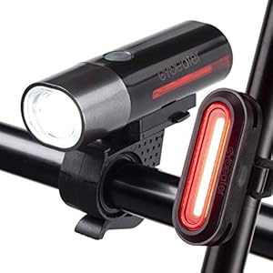 Cycleafer® Fietsverlichting set, USB oplaadbare fietsverlichting, Super KRACHTIGE lumen, Fietslichten set, LED…