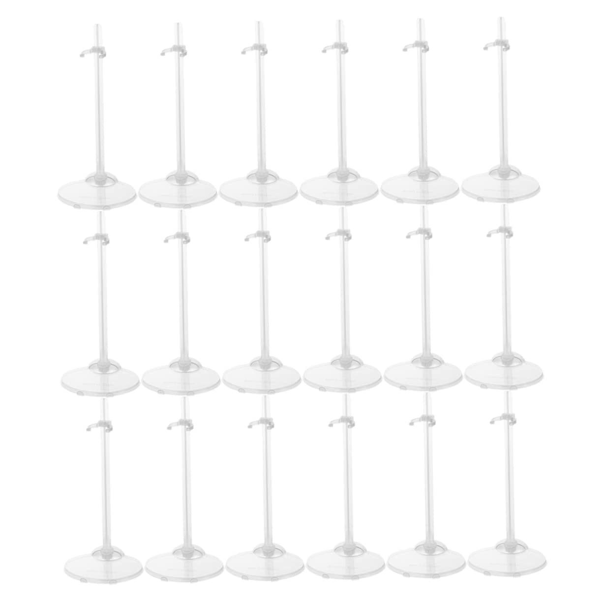 BESPORTBLE 18Pcs Doll Display Stands Transparent Holding Racks for Dolls Doll Support Holders for Showcasing Dolls Doll Accessories