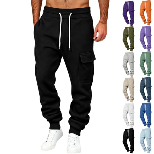 OTSANT Mens Cargo Jogger Pants Casual Sweatpants Tapered Fall Winter Wear - image 1