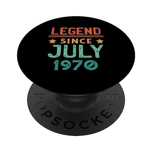 Leyenda Desde Julio 1970 Retro 53 Cumpleaños 53 Años PopSockets PopGrip Intercambiable