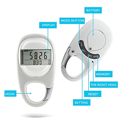 Podomètre numérique sans application pour calculer la distance de marche facilement - 4