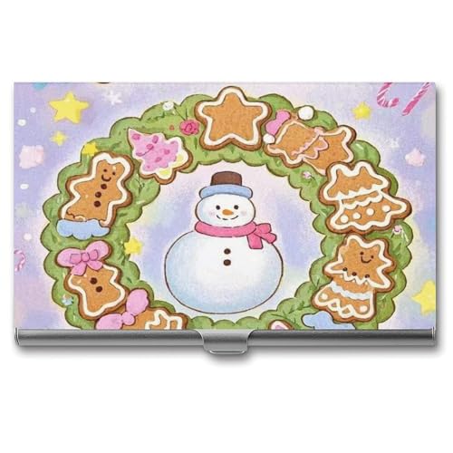 Porte-cartes de visite Noël en métal : le cadeau de bureau idéal