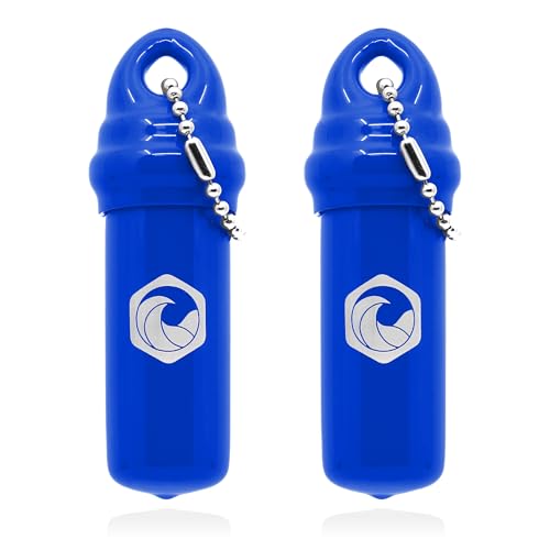 Image of Seahive Floating Keychain (2 pack) with Waterproof Safety Container Boat Key Float - Pontoon, Fishing Accessories key holder