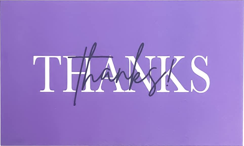RXBC2011 Thank you for your order Cards Your order made my day Package Insert for online business Pack of 100 Purple - Image 9