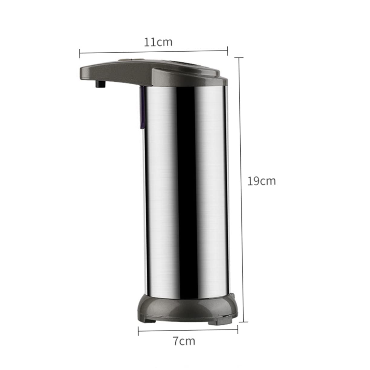 Erogatore Automatico Sapone in Acciaio Inox 250ml Argento | Abs, Quantità 1 Pezzo, Facile da Pulire, Funzione Anti-perdita per Balconi e Cucine Colore Casuale