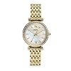 Fossil Women’s Carlie Mini Quartz Stainless Steel Three-Hand Watch, Color: Gold (Model: ES4735)