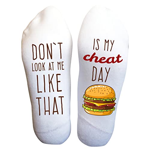 Funny Food Socks, Cheat Day Fun Gift for Men and Women