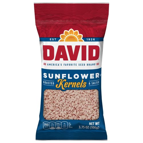 David Roasted & Salted Sunflower Seed Kernels (Case of 12)
