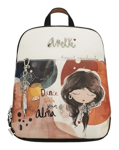 Anekke Mochila de Paseo Alma - Diseño Versátil | Bolsillos Exteriores y Forro Interior - Medidas: 26x30x8 cm - Accesorios y Complementos Mujer