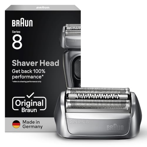 Braun 83MS Testina di Ricambio Originale per Rasoio Elettrico Barba Argento