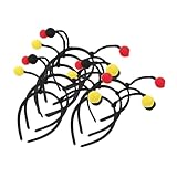 LALADEFIEE 9 piezas Diadema Infantil Antenas de y Pompones Accesorios y Cómodos para Fiestas Cosplay y Actuaciones Escolares