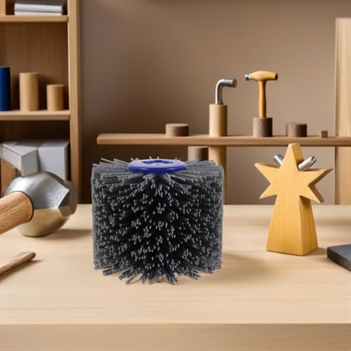 Brosse de polissage en nylon grain 60 pour perceuse et meuble