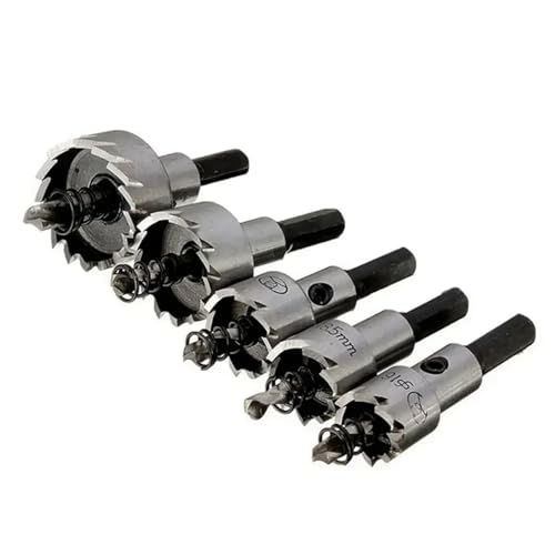 Set de 5 brocas sierra con punta de carburo HSS miniatura 1
