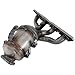 Garage-Pro Catalytic Converter Compatible with 2012-2019 Kia Soul, Kia Rio, Fits 2012-2019 Hyundai Accent, Fits 2012-2017 Hyundai Veloster Integrated with Manifold, 1.6L Eng., 4 Cyl Front