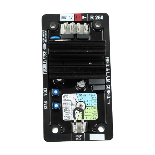 AVR R250 con control de transistor y función U/F para regular voltaje 6