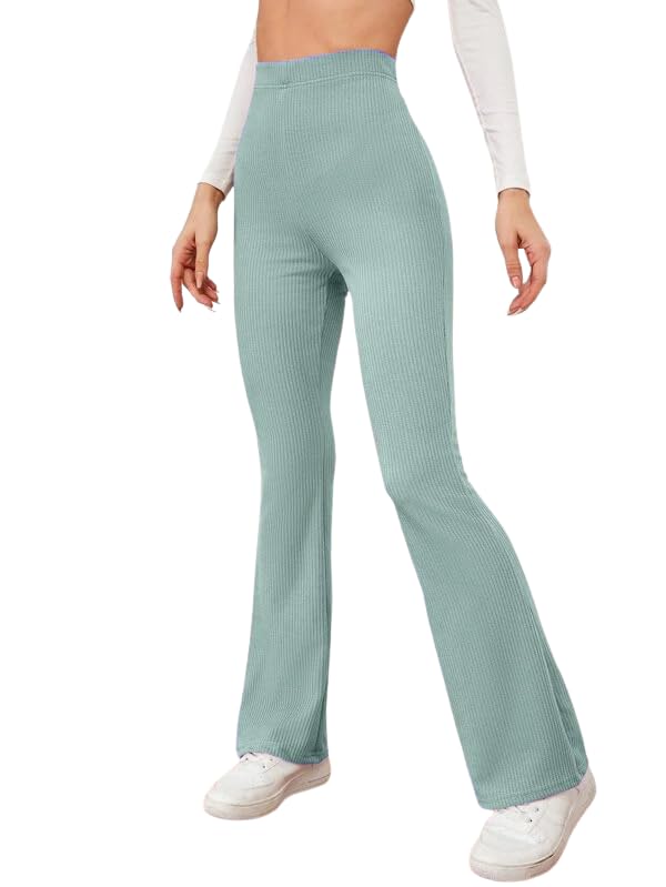 Image of Leriya Fashion Women's Stretch Fit Mid Rise Western Ribbed Stretchable Trousers || Casual Wear Jogging Wear || Sweatpants || Lightweight Wear.