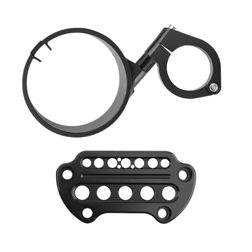 maXpeedingrods Side Mount Instrument Bracket & Speedometer Relocation Cover for Harley Sportster 1993-2020 XL883 XL1200, Black
